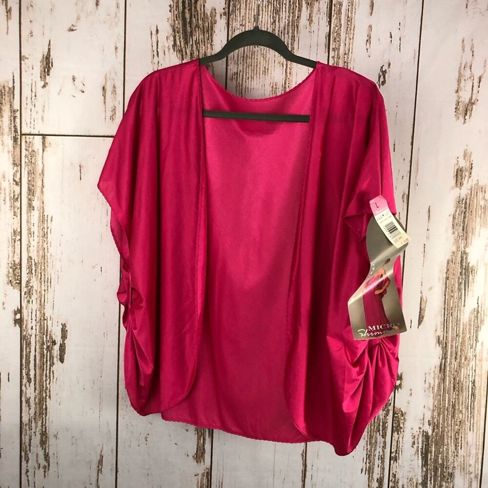 NWT Vintage Shadowline Shrug. Pink. Size Large